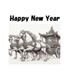 十二支全部 あけおめ 年賀状 おみこし 神輿（個別スタンプ：22）