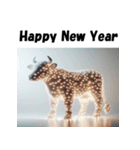 十二支全部 あけおめ 年賀状 電飾 ライト（個別スタンプ：4）