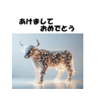 十二支全部 あけおめ 年賀状 電飾 ライト（個別スタンプ：6）