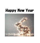 十二支全部 あけおめ 年賀状 電飾 ライト（個別スタンプ：11）