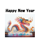 十二支全部 あけおめ 年賀状 電飾 ライト（個別スタンプ：15）