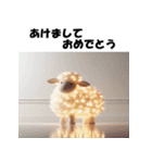 十二支全部 あけおめ 年賀状 電飾 ライト（個別スタンプ：27）