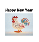 十二支全部 あけおめ 年賀状 電飾 ライト（個別スタンプ：32）