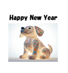 十二支全部 あけおめ 年賀状 電飾 ライト（個別スタンプ：36）