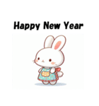 十二支全部 あけおめ 年賀状 エプロン（個別スタンプ：11）