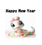 十二支全部 あけおめ 年賀状 エプロン（個別スタンプ：17）