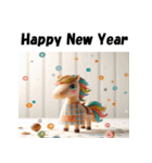 十二支全部 あけおめ 年賀状 エプロン（個別スタンプ：22）