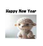 十二支全部 あけおめ 年賀状 エプロン（個別スタンプ：24）