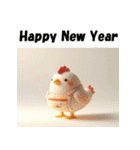 十二支全部 あけおめ 年賀状 エプロン（個別スタンプ：31）