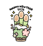 大きい！午年年賀状2026（個別スタンプ：6）