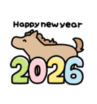 使える！午年年賀状2026（個別スタンプ：7）