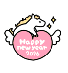 使える！午年年賀状2026（個別スタンプ：16）