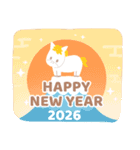 使える！午年年賀状2026（個別スタンプ：21）