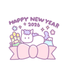 女子の年賀状2026（個別スタンプ：7）