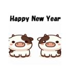 十二支全部 あけおめ 年賀状 ラブリー（個別スタンプ：4）