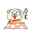 【あけおめ】パグ犬のぱーちゃん90（個別スタンプ：5）