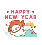 しろたん 冬＆年末年始スタンプ2026 午年（個別スタンプ：3）