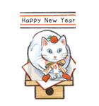 ねこのお正月BIGスタンプ〜新年のご挨拶〜（個別スタンプ：6）