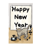 ねこのお正月BIGスタンプ〜新年のご挨拶〜（個別スタンプ：10）