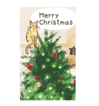 ねこのお正月BIGスタンプ〜新年のご挨拶〜（個別スタンプ：21）