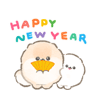 ポメラニアンぽぽちのあけおめスタンプ2026（個別スタンプ：4）