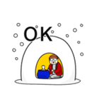 おじさんの年末年始とクリスマスのスタンプ（個別スタンプ：1）