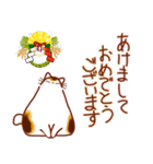 和風猫＜年末年始 午年＞（個別スタンプ：5）