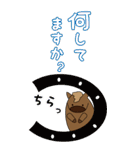 文字が見やすいぽっちゃりウマ年のお正月（個別スタンプ：29）