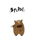 文字が見やすいぽっちゃりウマ年のお正月（個別スタンプ：30）