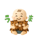 バブいぞ赤ちゃん3D【お正月】（個別スタンプ：32）