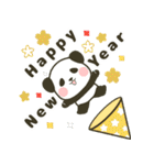 飛び出す！ぽってりパンダの年末年始（個別スタンプ：4）