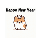 十二支全部 あけおめ 年賀状 柴犬2（個別スタンプ：5）