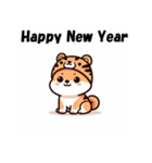 十二支全部 あけおめ 年賀状 柴犬2（個別スタンプ：7）