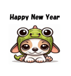 十二支全部 あけおめ 年賀状 チワワ2（個別スタンプ：17）