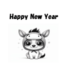 十二支全部 あけおめ 年賀状 チワワ2（個別スタンプ：21）