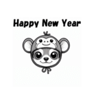 十二支全部 あけおめ 年賀状 チワワ2（個別スタンプ：28）