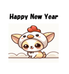 十二支全部 あけおめ 年賀状 チワワ2（個別スタンプ：31）