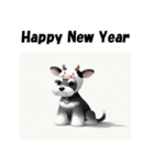 十二支全部 年賀 ミニチュアシュナウザー（個別スタンプ：5）