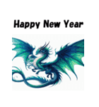 十二支全部 あけおめ 年賀状 アニメ（個別スタンプ：16）