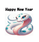 十二支全部 あけおめ 年賀状 アニメ（個別スタンプ：19）