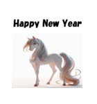 十二支全部 あけおめ 年賀状 アニメ（個別スタンプ：20）