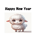 十二支全部 あけおめ 年賀状 アニメ（個別スタンプ：24）