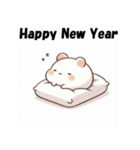 十二支全部 あけおめ 年賀状 スリープ（個別スタンプ：1）