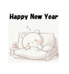 十二支全部 あけおめ 年賀状 スリープ（個別スタンプ：11）