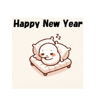 十二支全部 あけおめ 年賀状 スリープ（個別スタンプ：19）