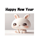 十二支全部 あけおめ 年賀状 チビキャラ（個別スタンプ：11）