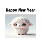 十二支全部 あけおめ 年賀状 チビキャラ（個別スタンプ：24）