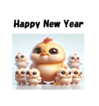 十二支全部 あけおめ 年賀状 チビキャラ（個別スタンプ：31）