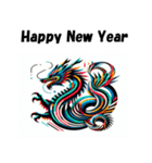 十二支全部 あけおめ 年賀状 騙し絵（個別スタンプ：15）