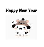 十二支全部 あけおめ 年賀状 ダルメシアン2（個別スタンプ：1）